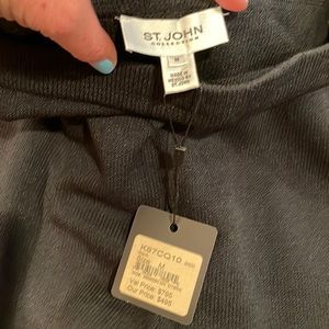 St. John black knit pants